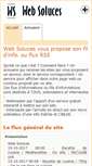 Mobile Screenshot of flux-rss.web-soluces.net